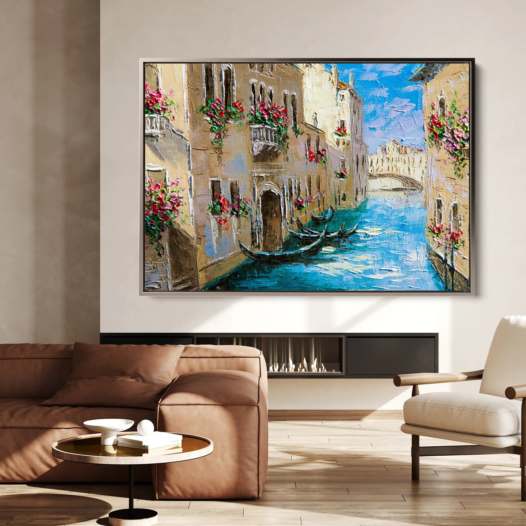 Landscape 157 Canvas Art 18" x 24" / 45 x 60 cm / Black