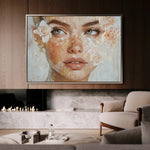Portrait 157 Canvas Art 18" x 24" / 45 x 60 cm / Black