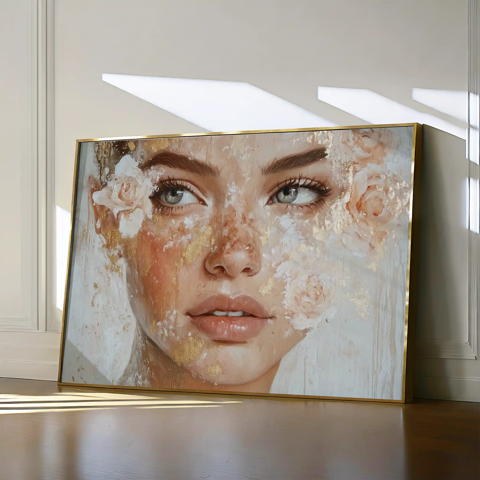 Portrait 157 Canvas Art 60 x 40 cm / Black