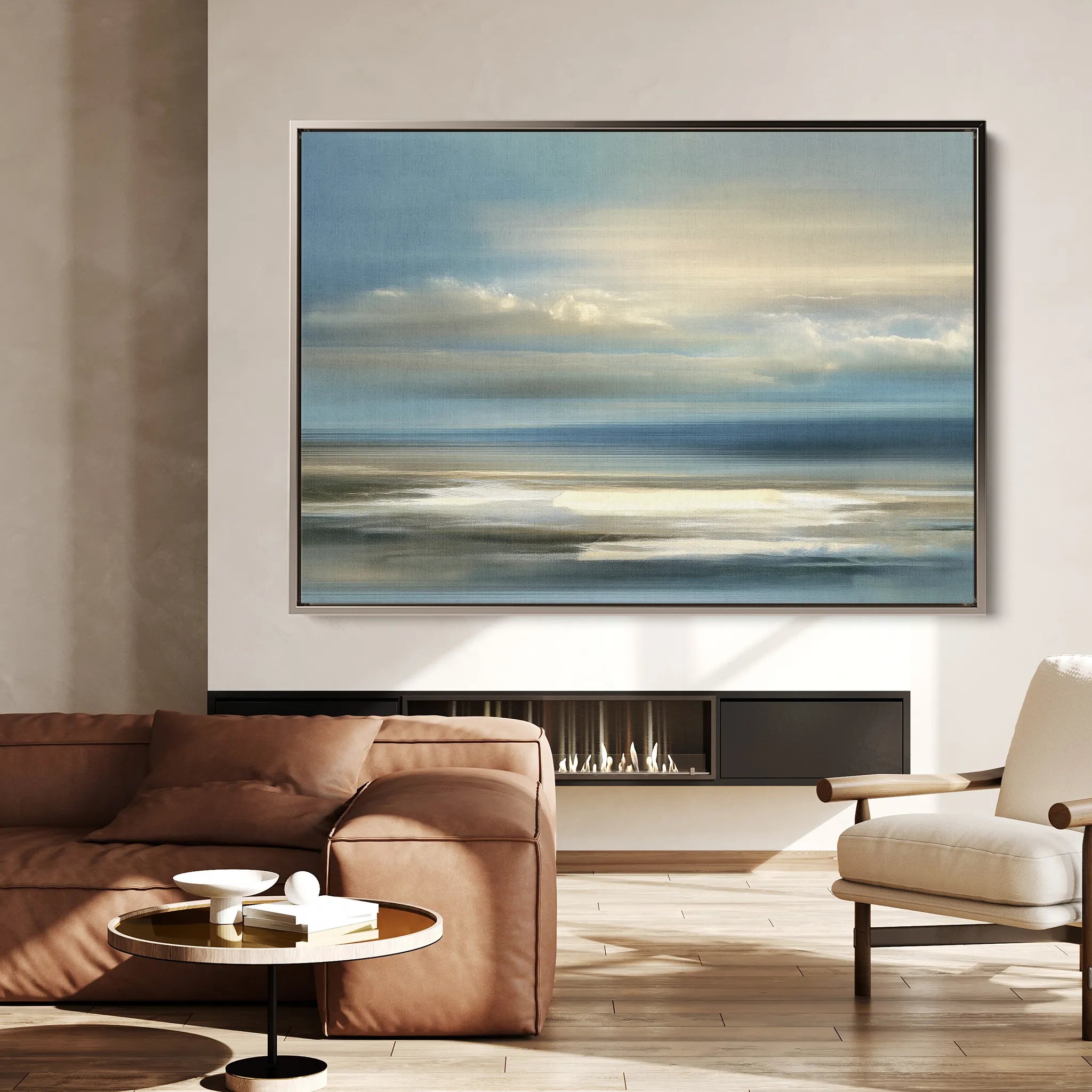Abstract 1570 Canvas Art 18" x 24" / 45 x 60 cm / Black