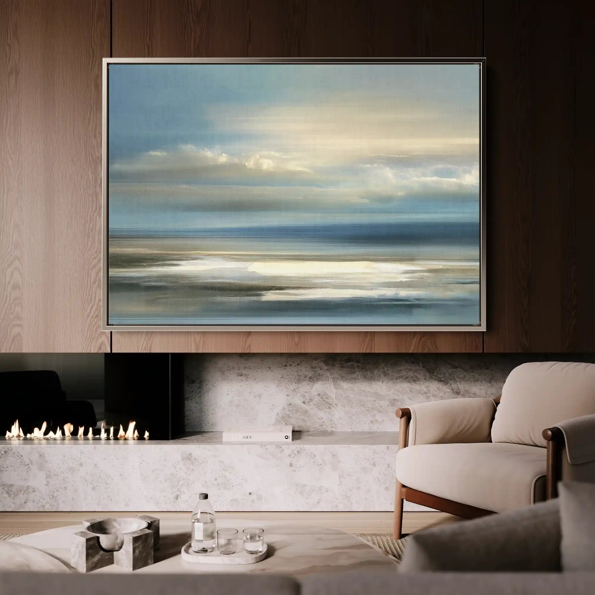 Abstract 1570 Canvas Art 60 x 40 cm / Black
