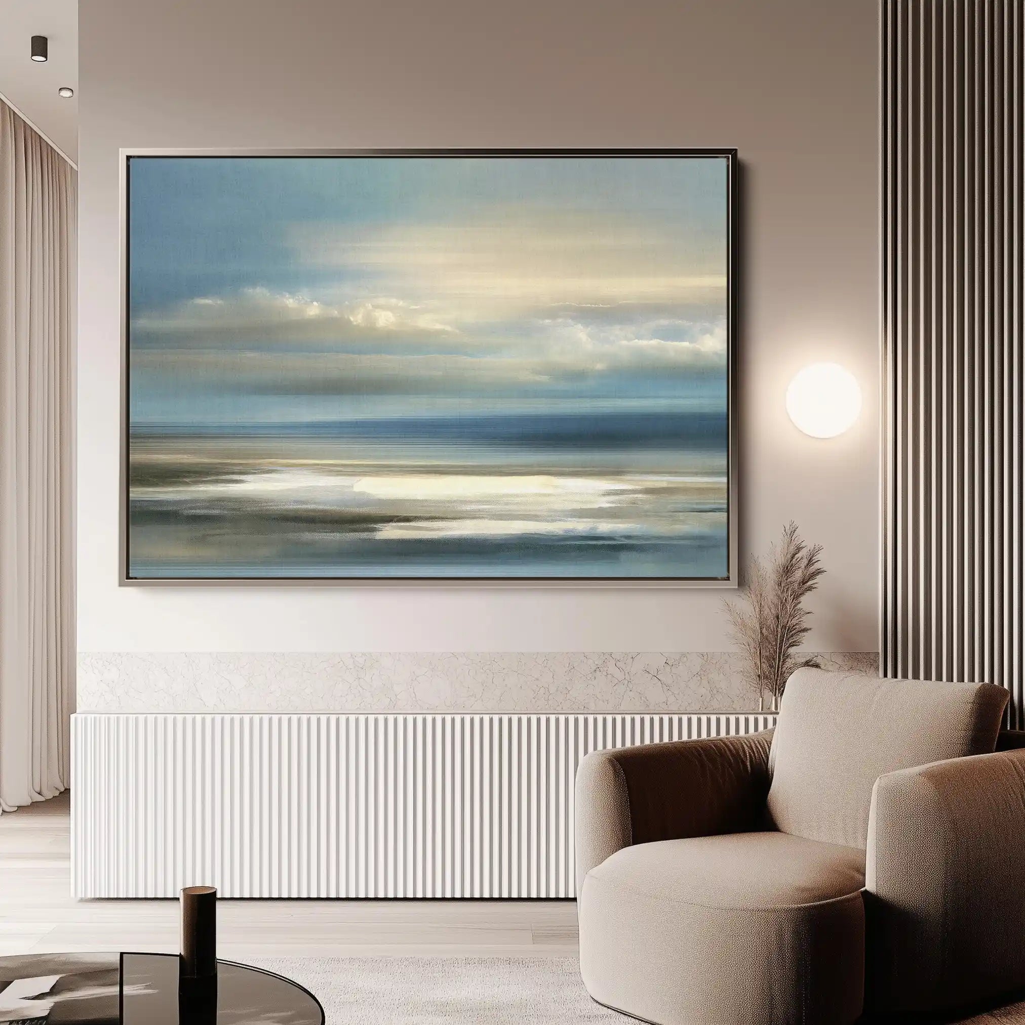Abstract 1570 Canvas Art 60 x 40 cm / Black