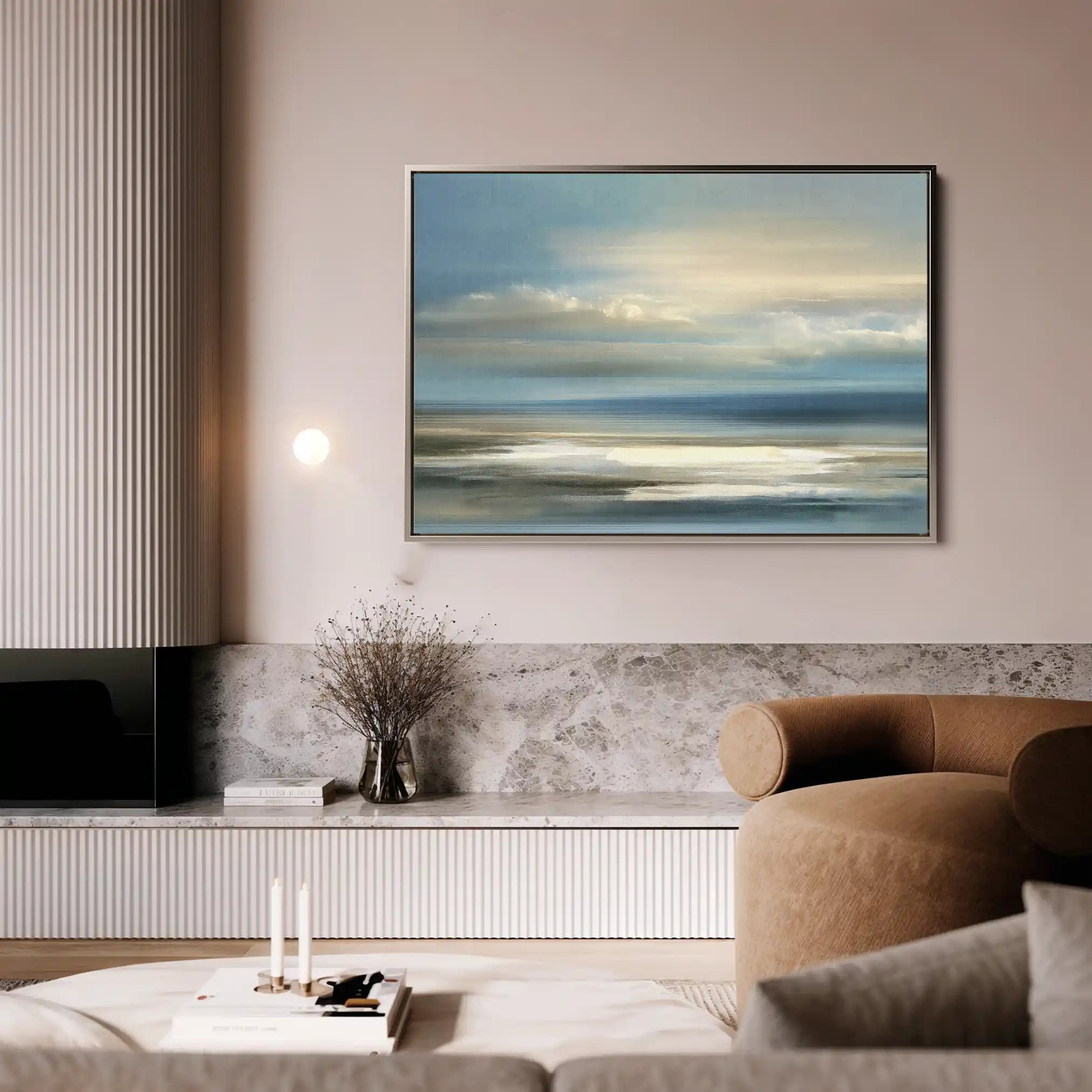 Abstract 1570 Canvas Art 60 x 40 cm / Black