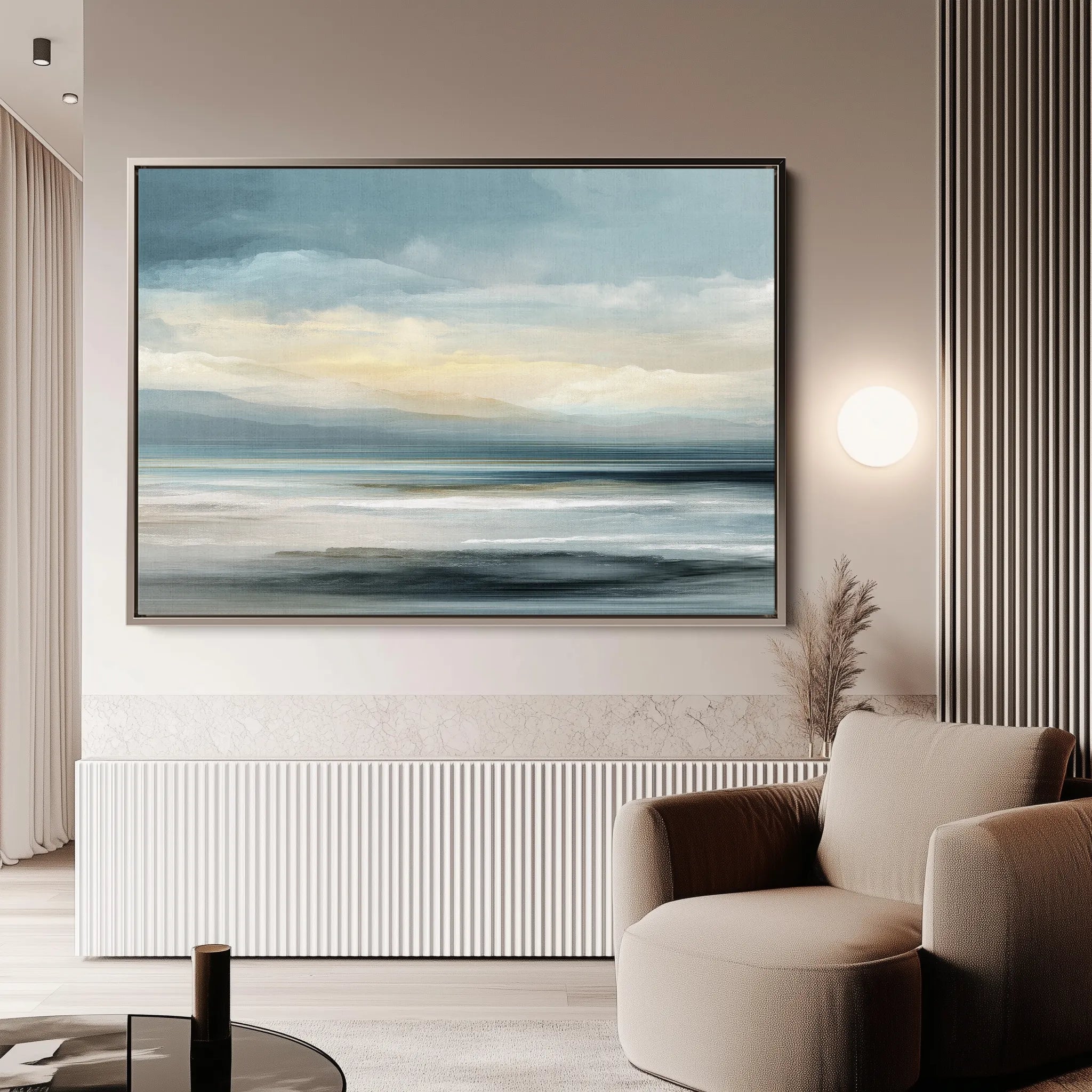Abstract 1571 Canvas Art 18" x 24" / 45 x 60 cm / Black