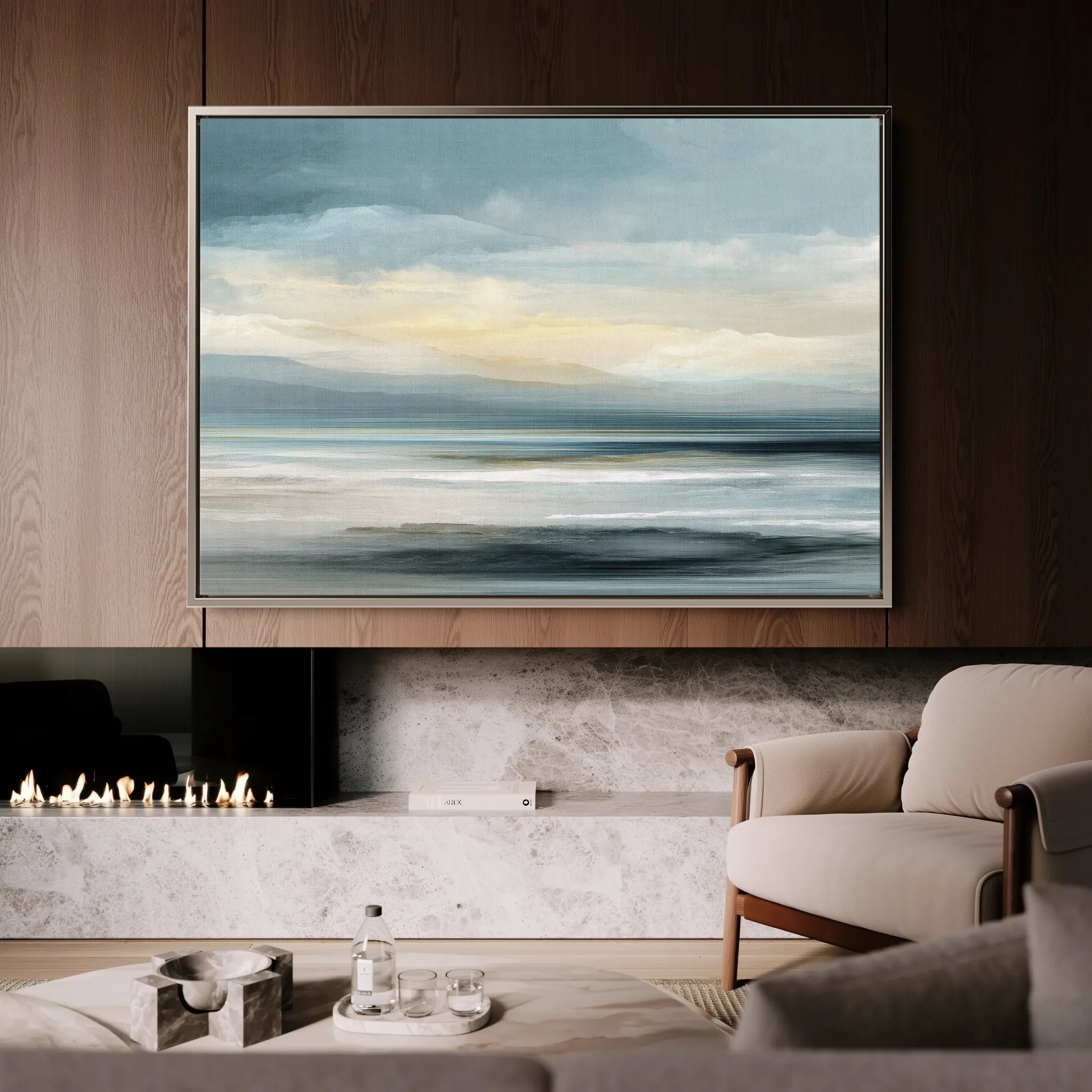 Abstract 1571 Canvas Art 18" x 24" / 45 x 60 cm / Black