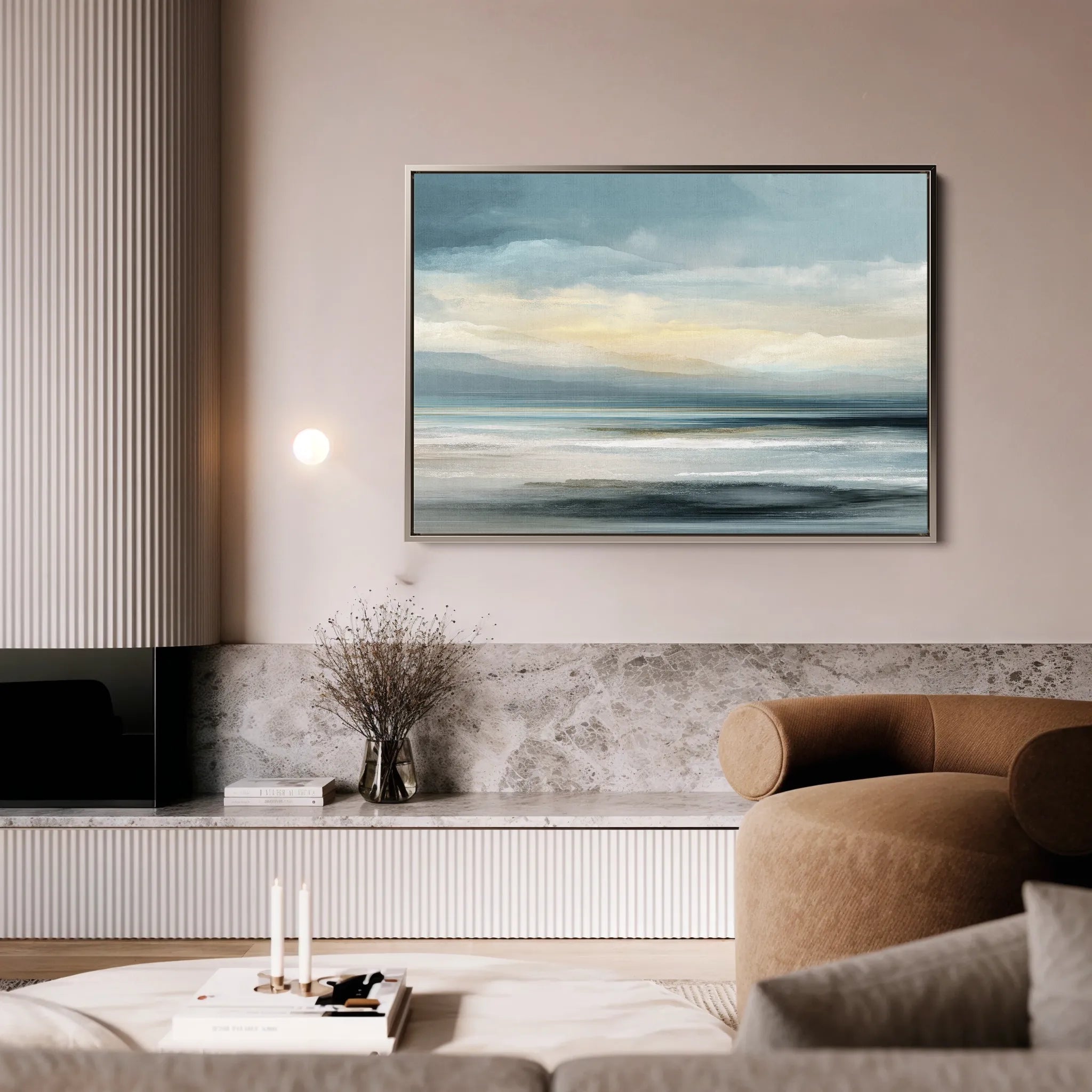 Abstract 1571 Canvas Art 18" x 24" / 45 x 60 cm / Black