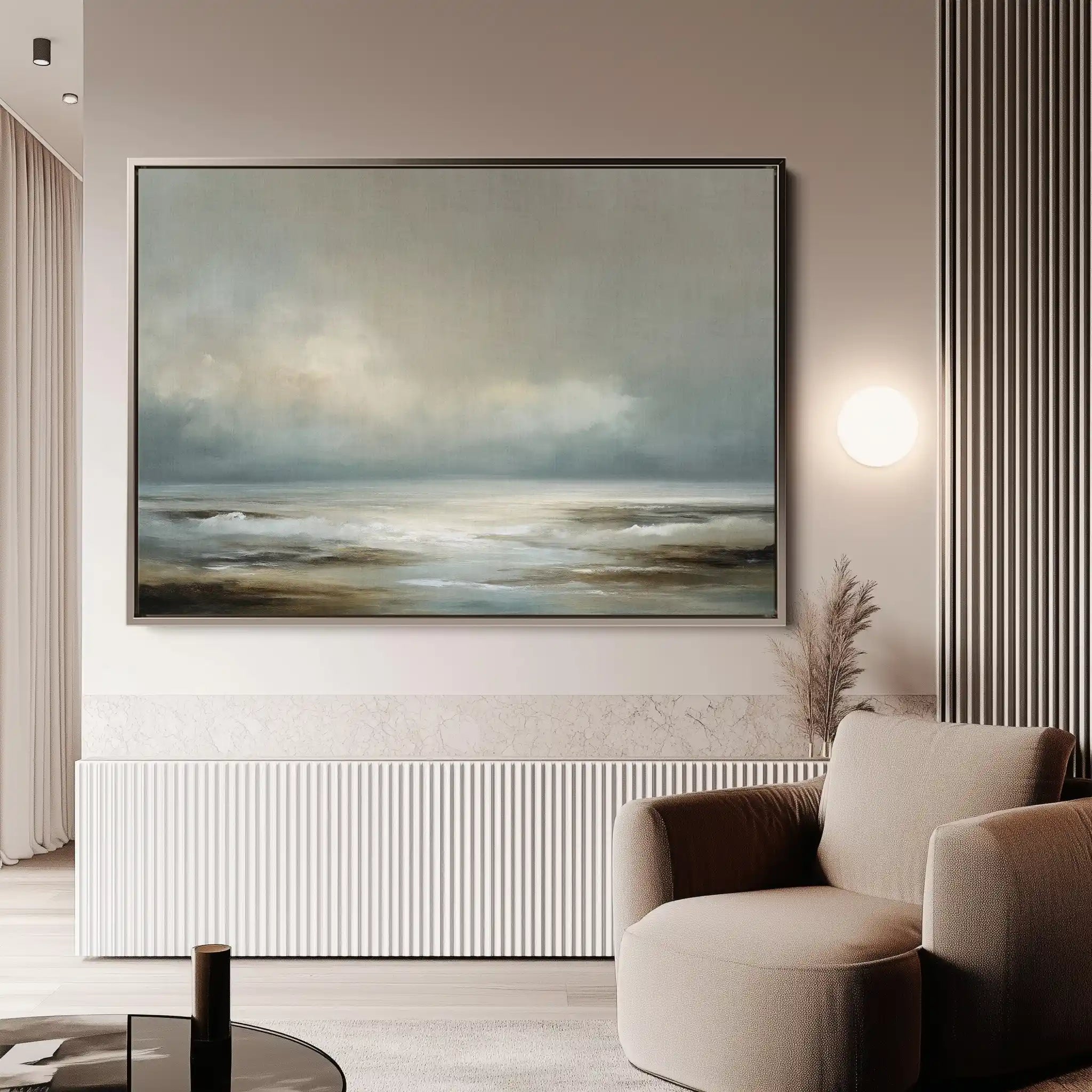 Abstract 1574 Canvas Art 18" x 24" / 45 x 60 cm / Black