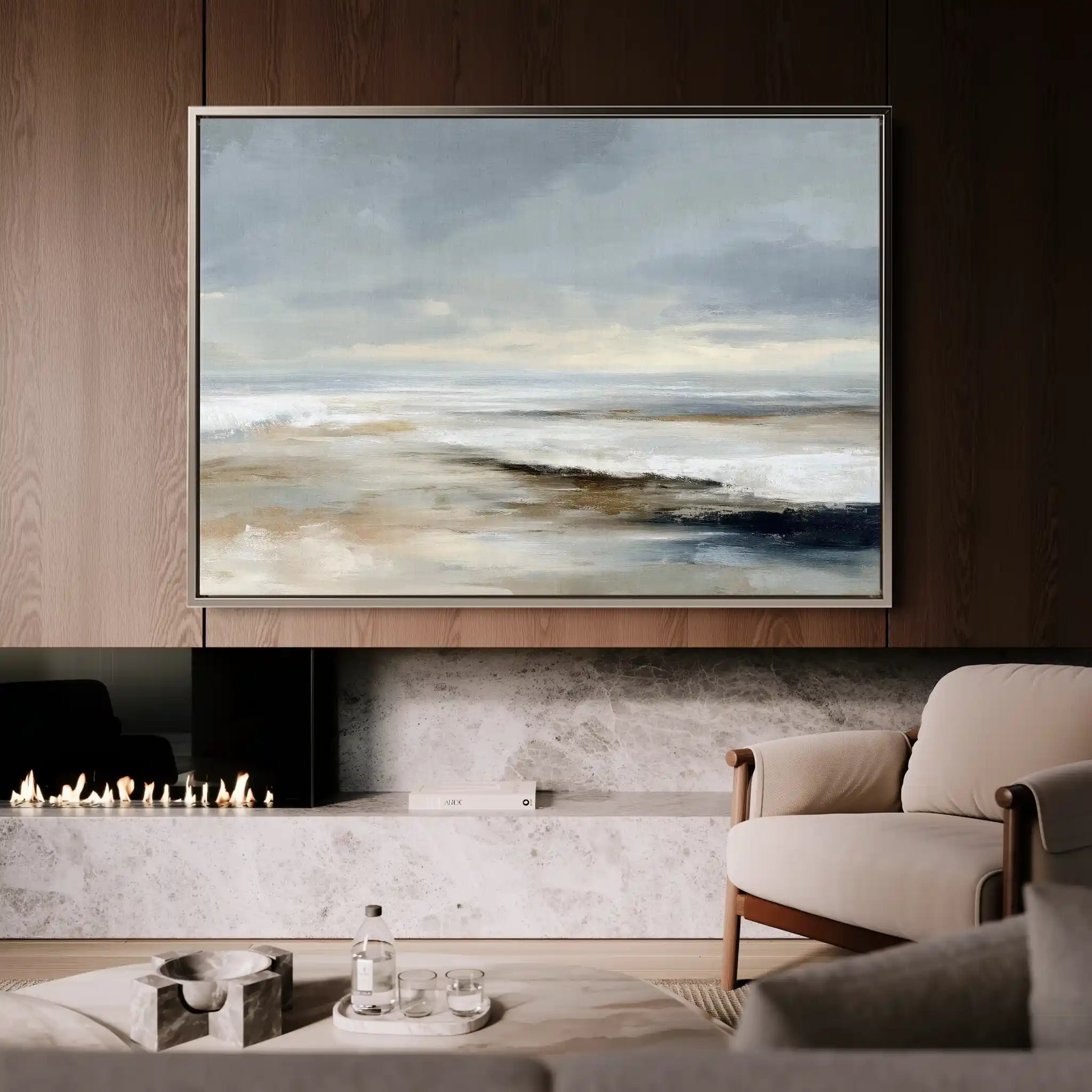Abstract 1575 Canvas Art 18" x 24" / 45 x 60 cm / Black