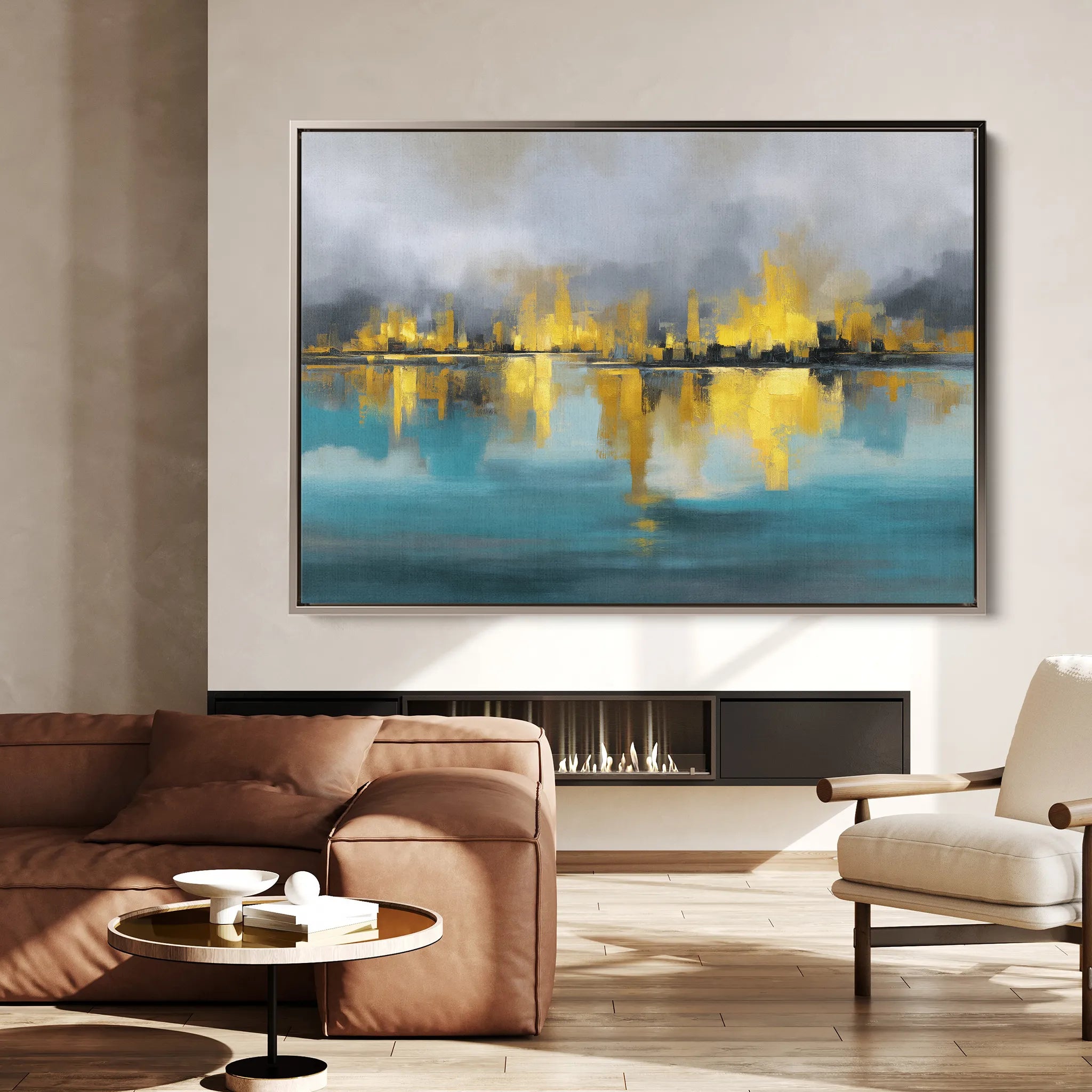 Abstract 1576 Canvas Art 18" x 24" / 45 x 60 cm / Black