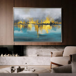 Abstract 1576 Canvas Art 18" x 24" / 45 x 60 cm / Black