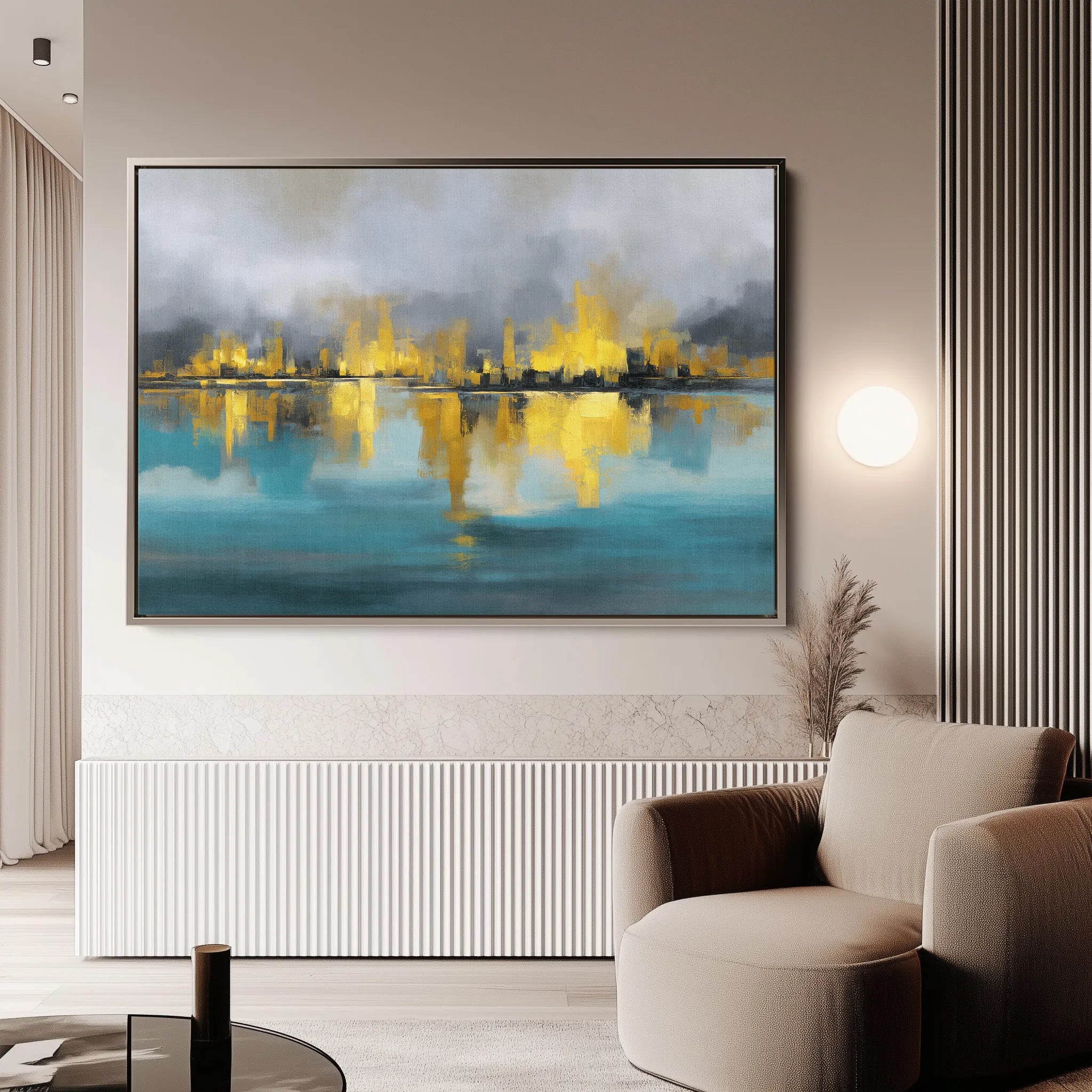 Abstract 1576 Canvas Art 18" x 24" / 45 x 60 cm / Black