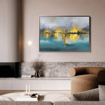 Abstract 1576 Canvas Art 18" x 24" / 45 x 60 cm / Black