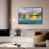 Abstract 1576 Canvas Art 18" x 24" / 45 x 60 cm / Black