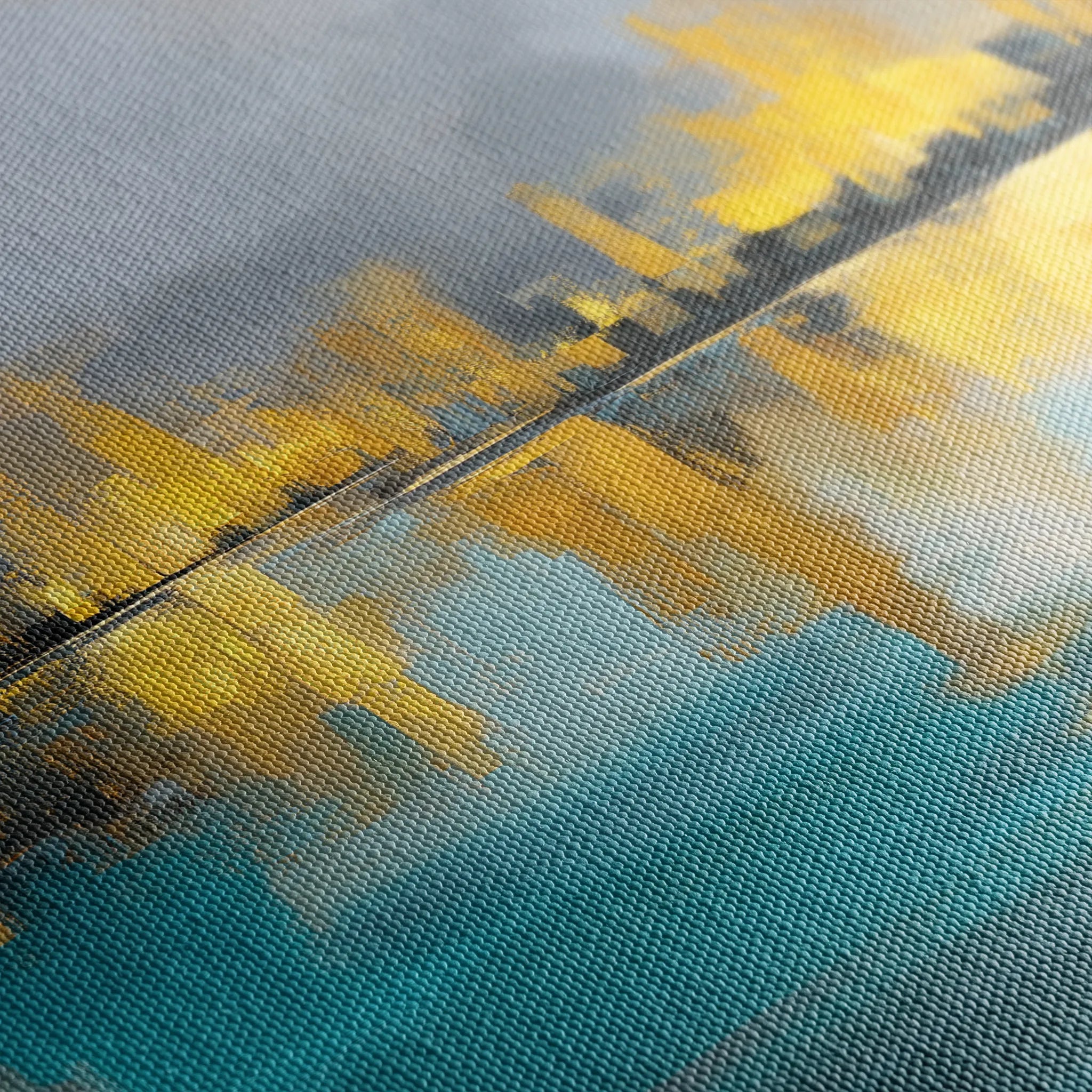 Abstract 1576 Canvas Art 18" x 24" / 45 x 60 cm / Black