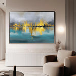 Abstract 1576 Canvas Art 60 x 40 cm / Black