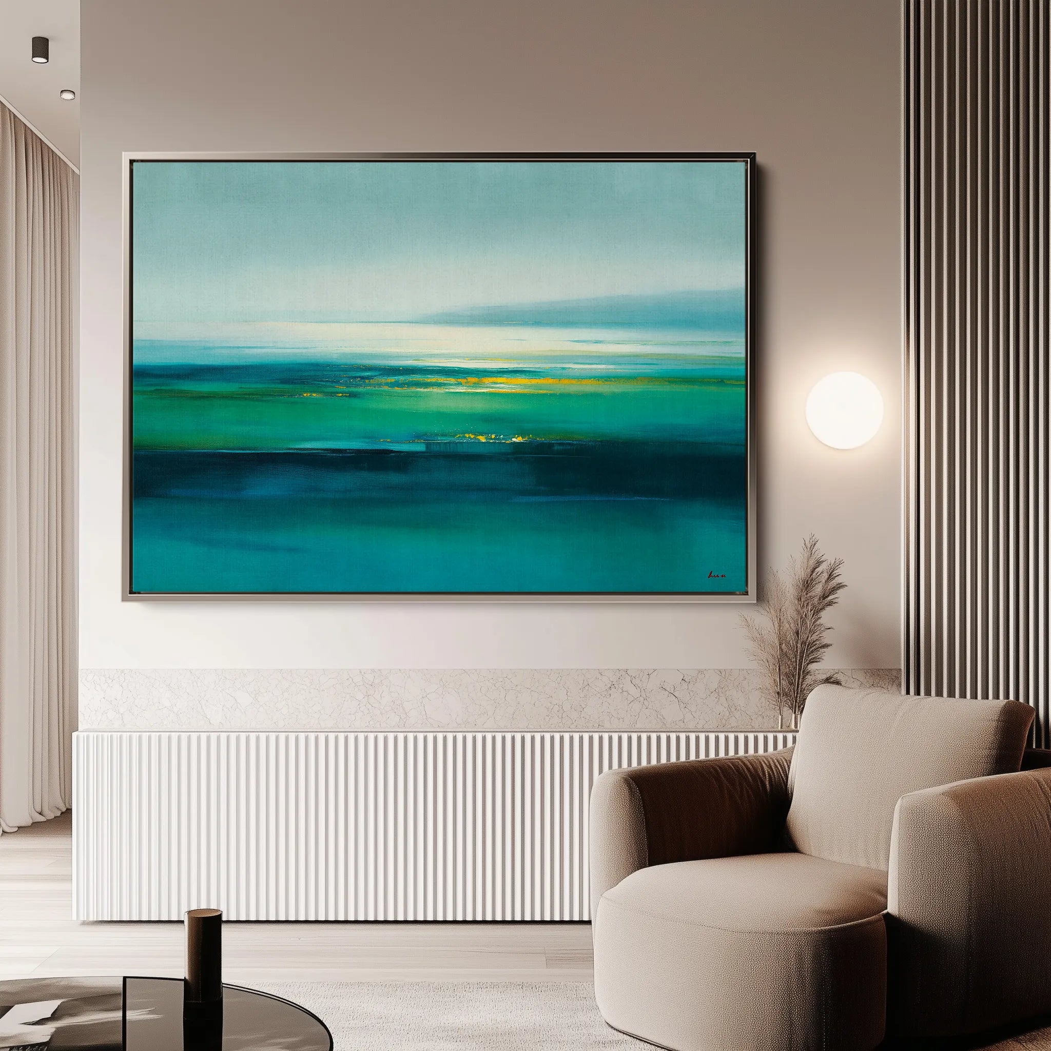 Abstract 1577 Canvas Art 18" x 24" / 45 x 60 cm / Black