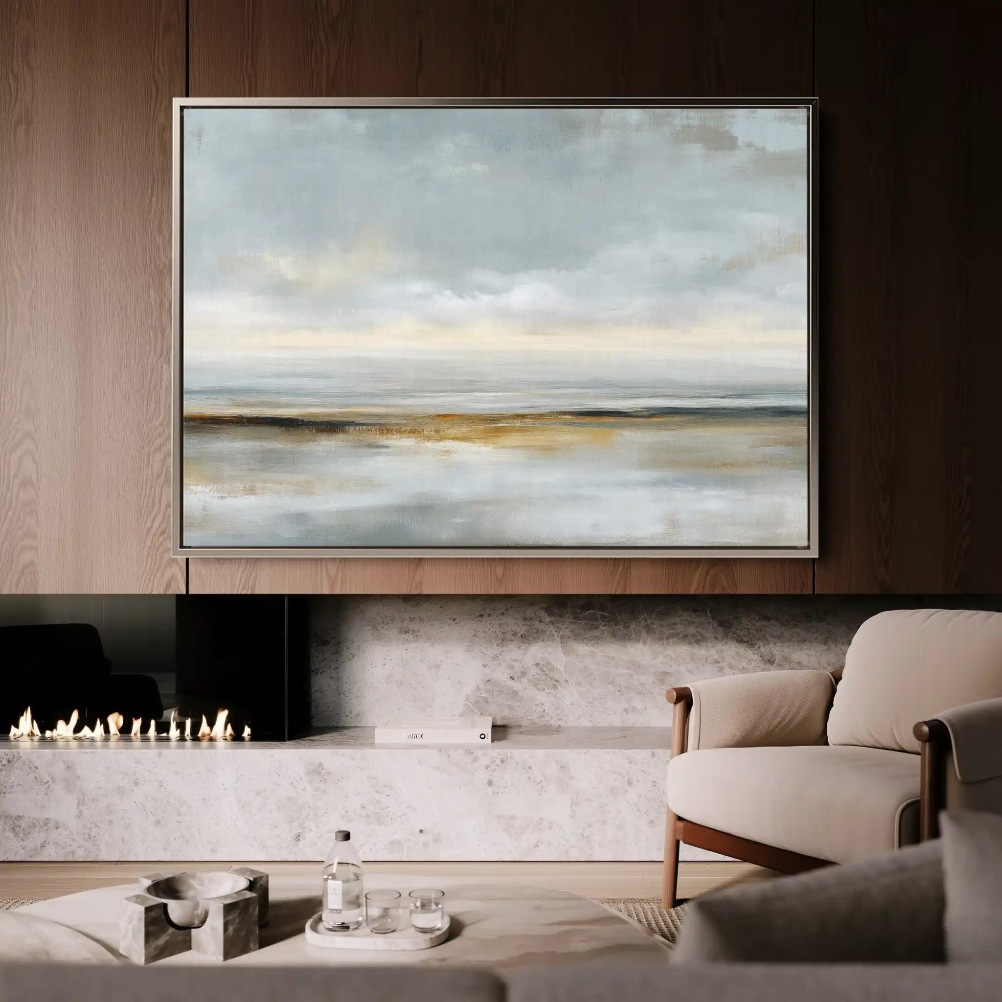 Abstract 1578 Canvas Art 18" x 24" / 45 x 60 cm / Black