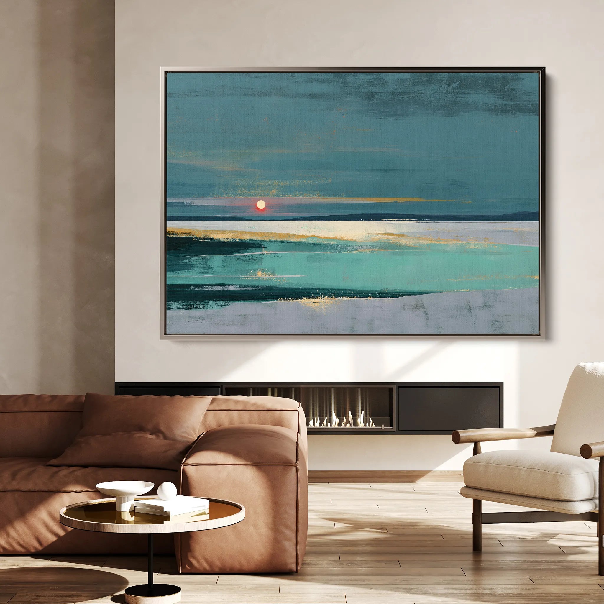 Abstract 1579 Canvas Art 18" x 24" / 45 x 60 cm / Black