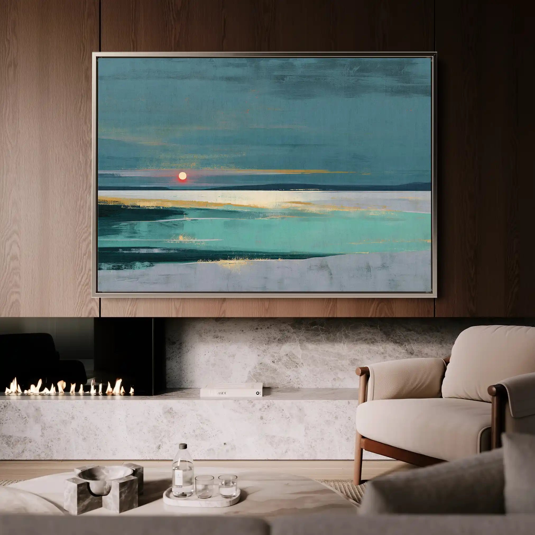 Abstract 1579 Canvas Art 60 x 40 cm / Black