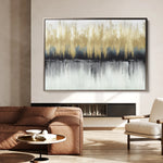 Abstract 158 Canvas Art 18" x 24" / 45 x 60 cm / Black
