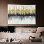 Abstract 158 Canvas Art 18" x 24" / 45 x 60 cm / Black