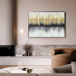Abstract 158 Canvas Art 18" x 24" / 45 x 60 cm / Black