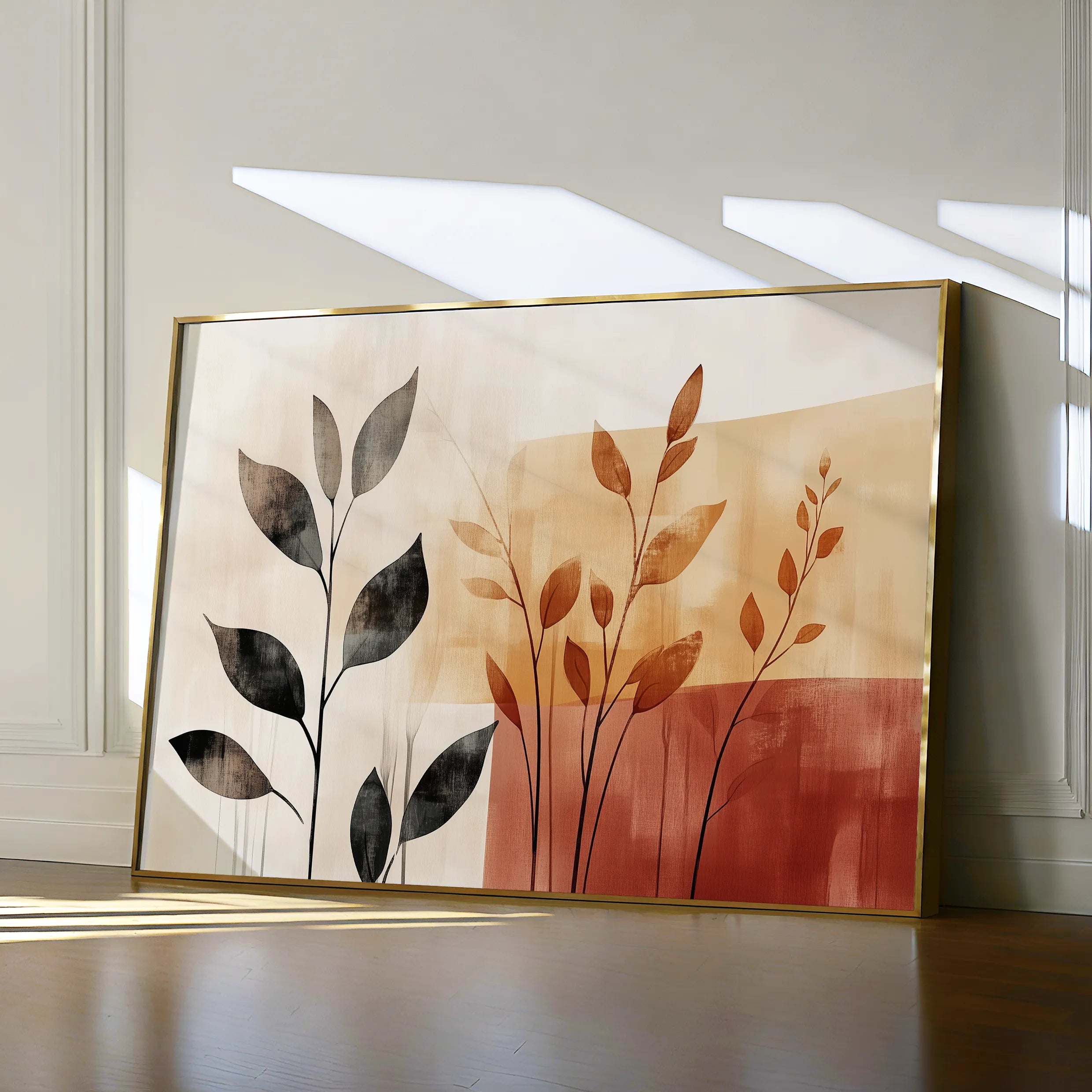 Boho 158 Canvas Art 18" x 24" / 45 x 60 cm / Black
