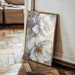 Floral 158 Canvas Art 60 x 40 cm / Black