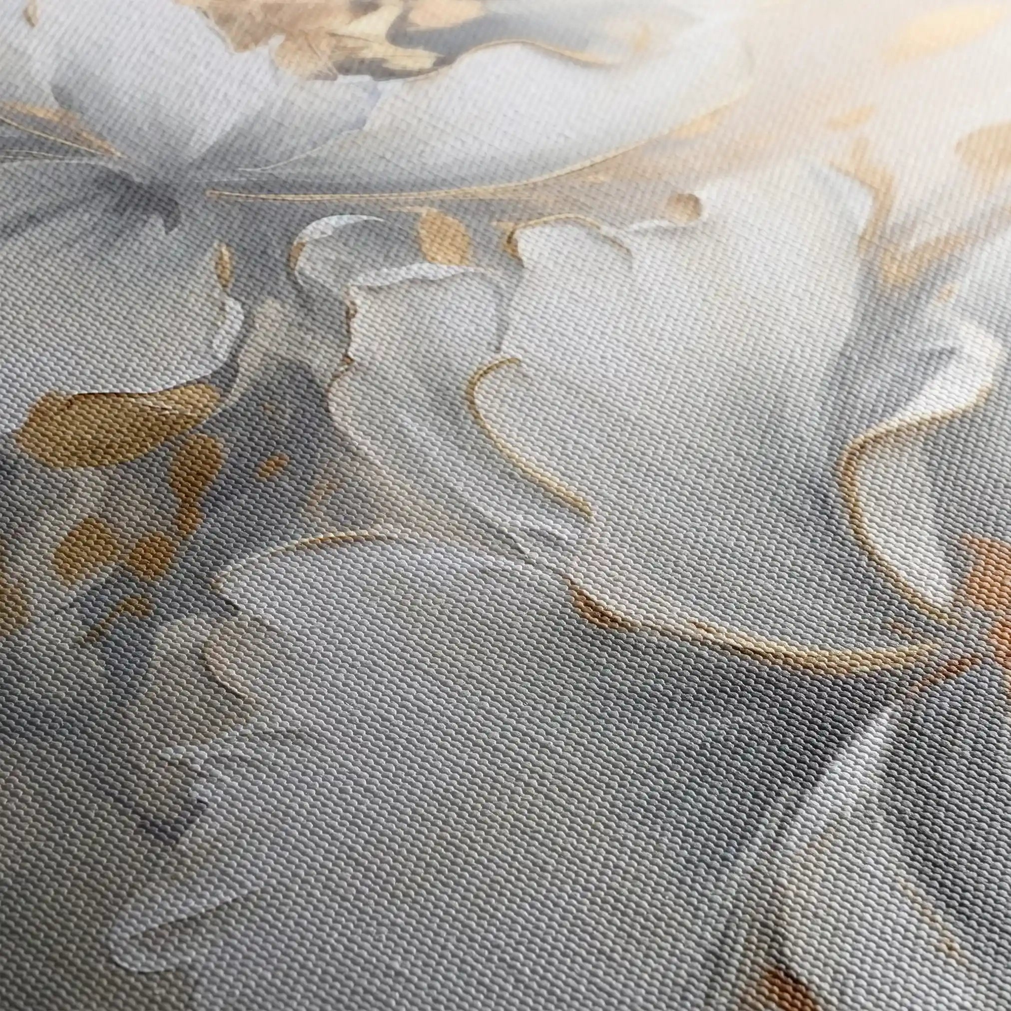Floral 158 Canvas Art 60 x 40 cm / Black