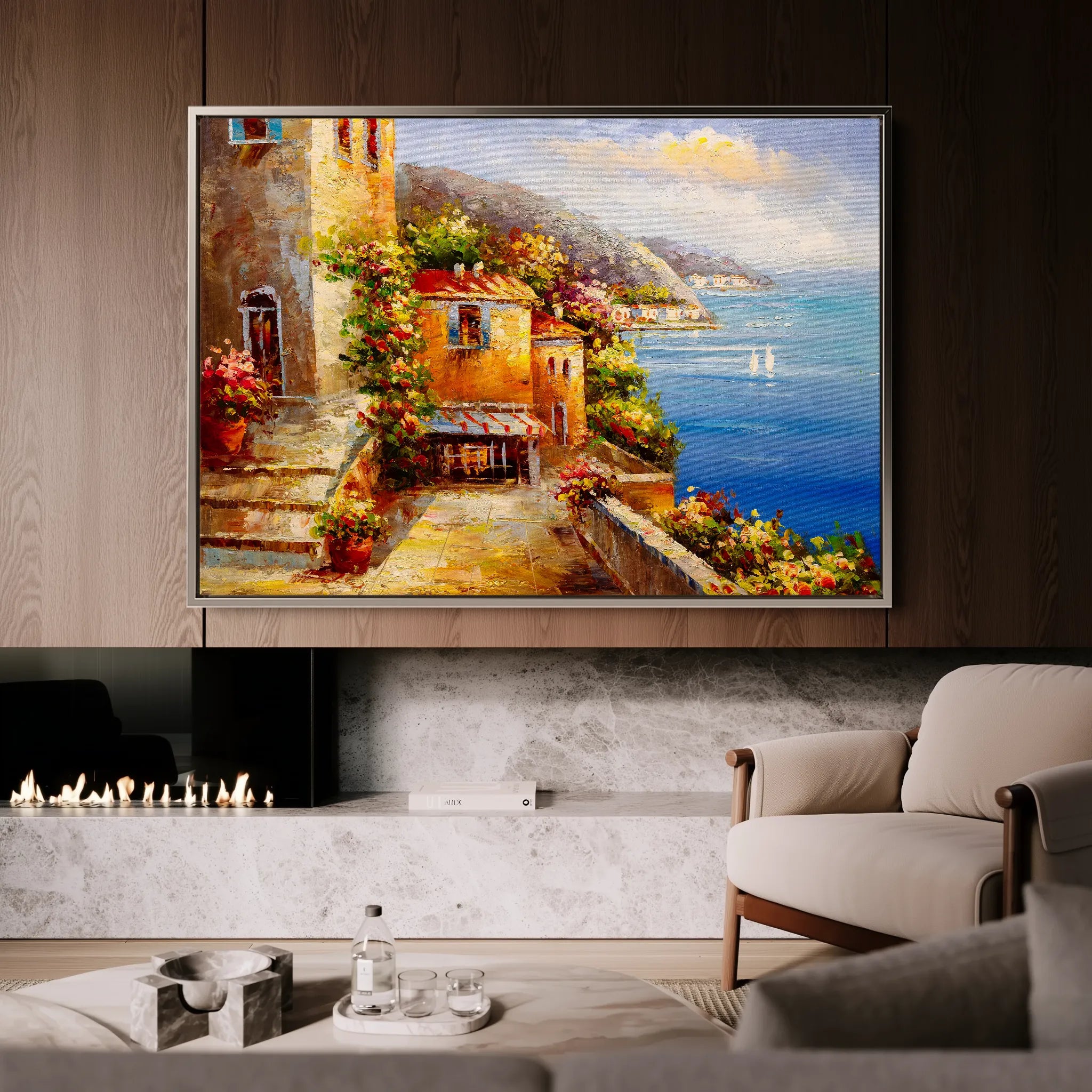 Landscape 158 Canvas Art 18" x 24" / 45 x 60 cm / Black