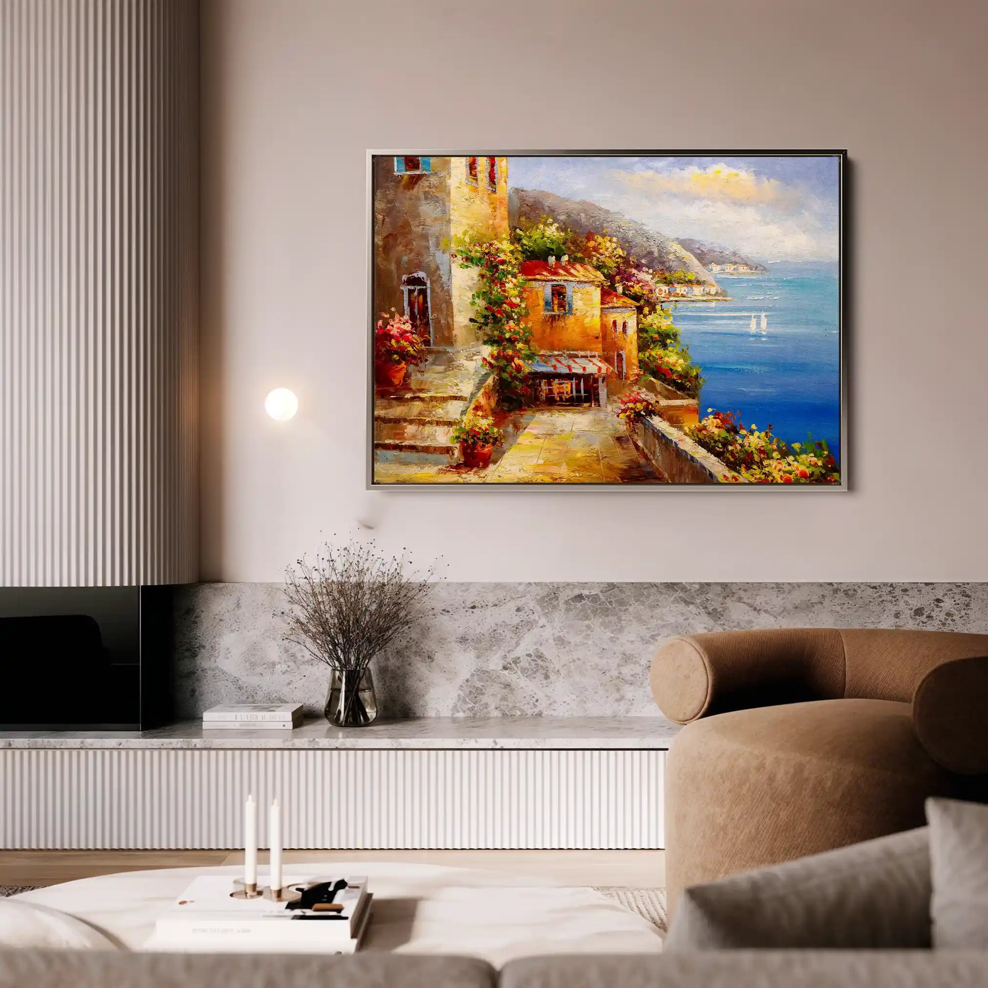 Landscape 158 Canvas Art 60 x 40 cm / Black