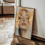 Portrait 158 Canvas Art 18" x 24" / 45 x 60 cm / Black