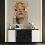 Portrait 158 Canvas Art 18" x 24" / 45 x 60 cm / Black