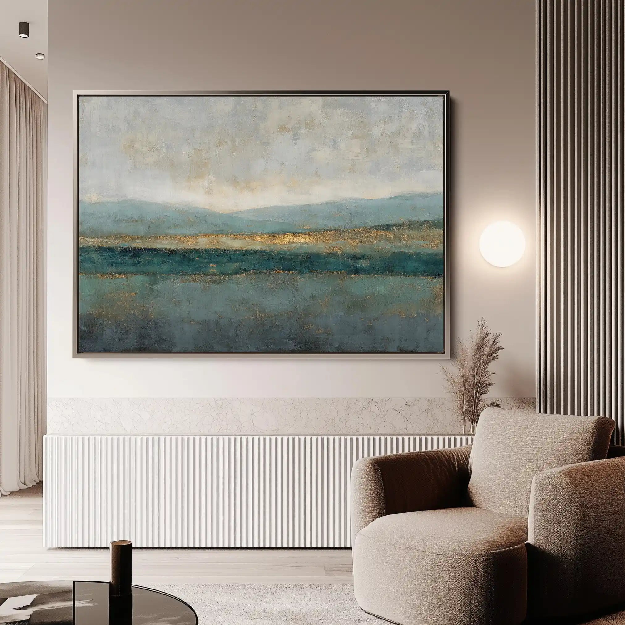 Abstract 1581 Canvas Art 60 x 40 cm / Black