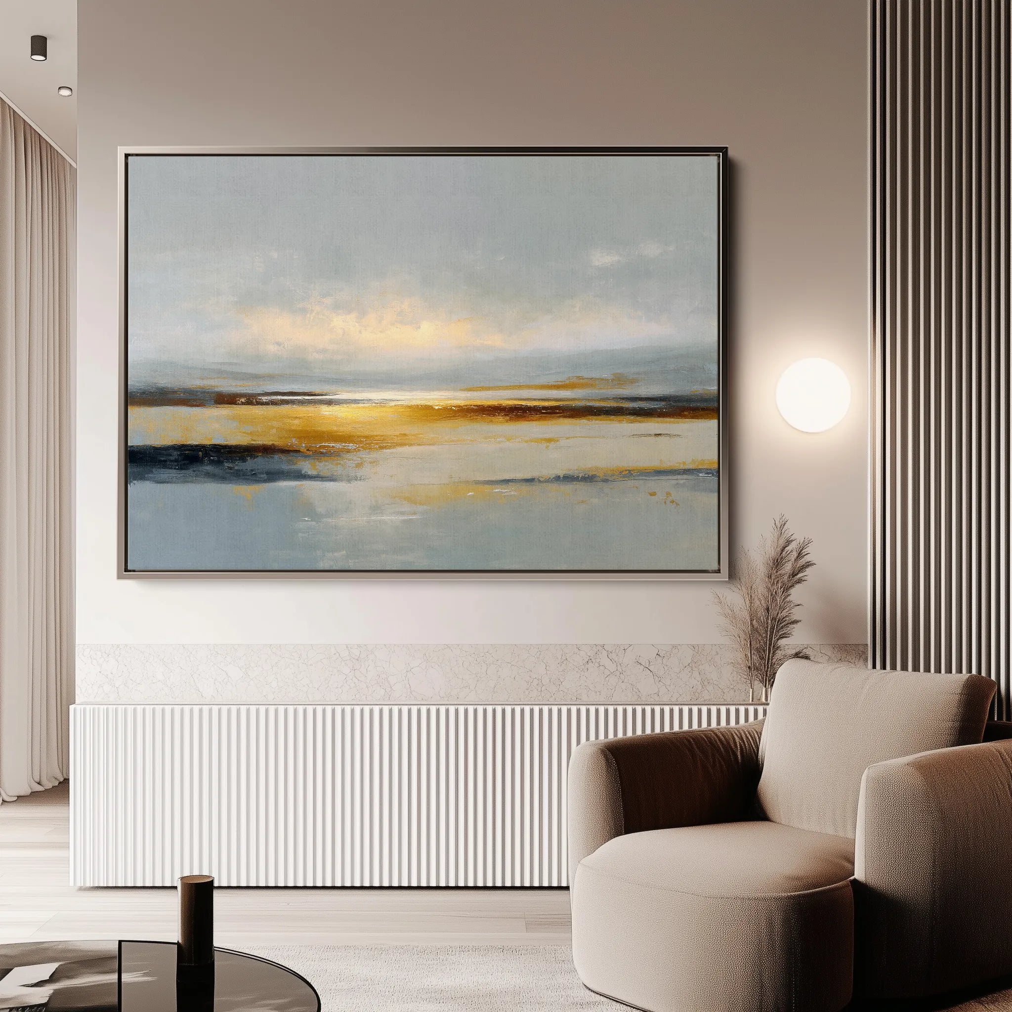 Abstract 1582 Canvas Art 18" x 24" / 45 x 60 cm / Black