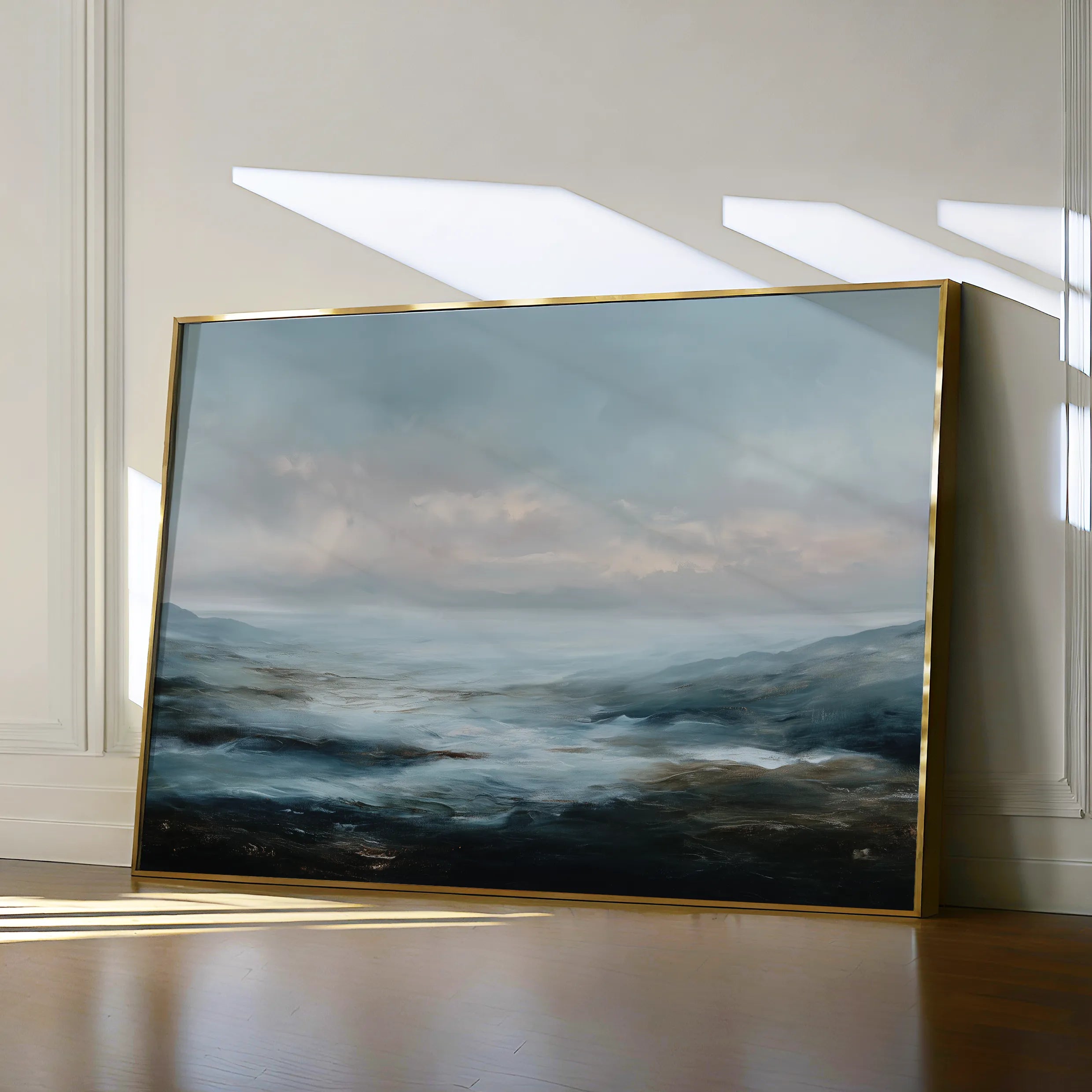 Abstract 1584 Canvas Art 18" x 24" / 45 x 60 cm / Black