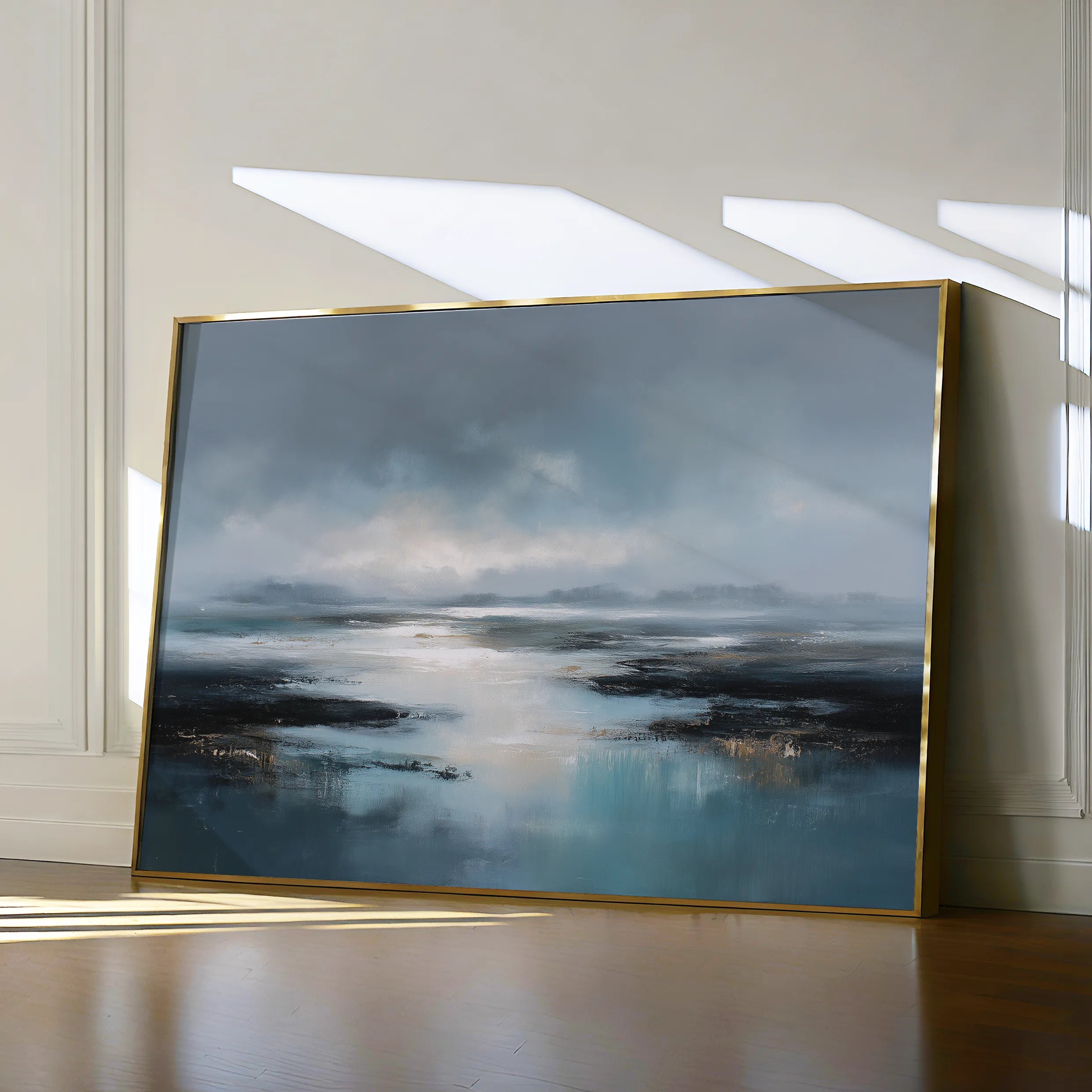 Abstract 1586 Canvas Art 18" x 24" / 45 x 60 cm / Black
