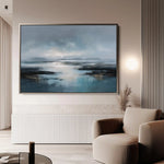 Abstract 1586 Canvas Art 60 x 40 cm / Black