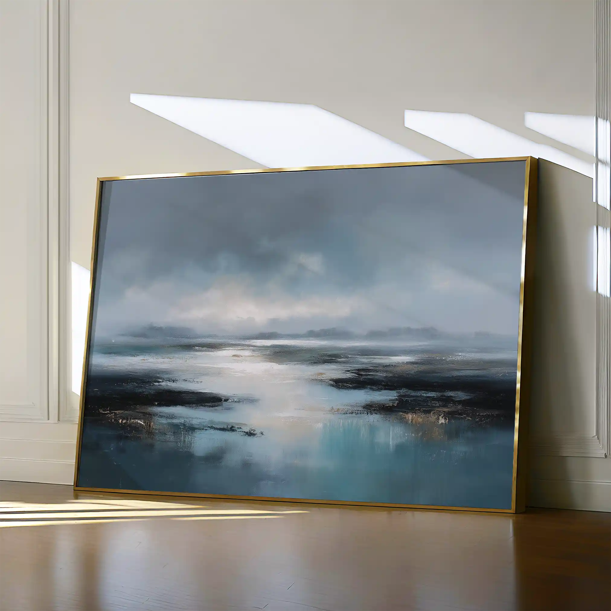 Abstract 1586 Canvas Art 60 x 40 cm / Black