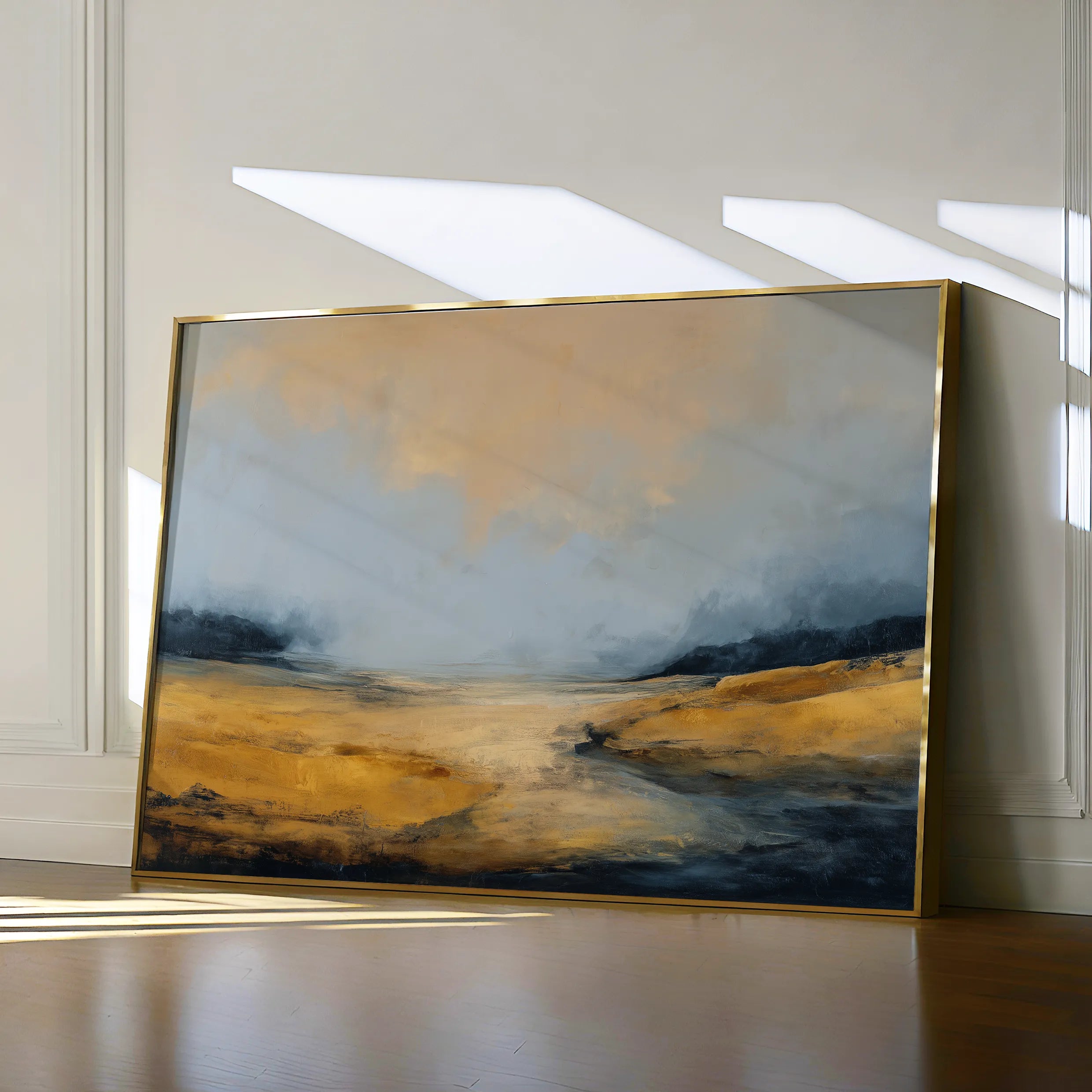 Abstract 1587 Canvas Art 18" x 24" / 45 x 60 cm / Black