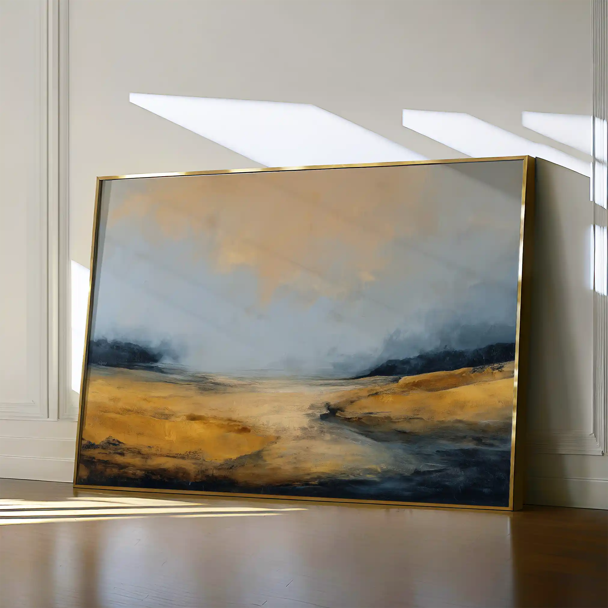 Abstract 1587 Canvas Art 60 x 40 cm / Black