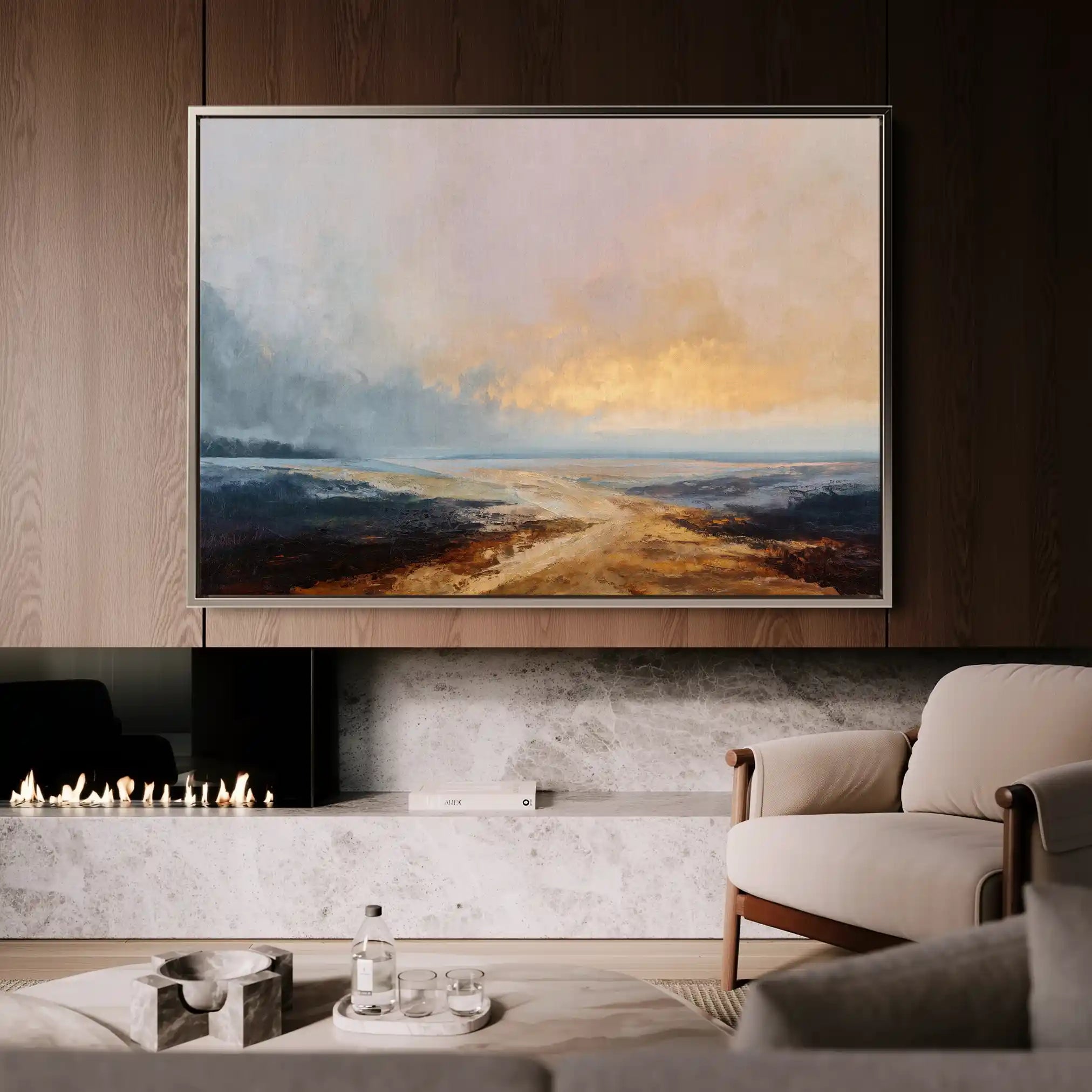 Abstract 1588 Canvas Art 60 x 40 cm / Black