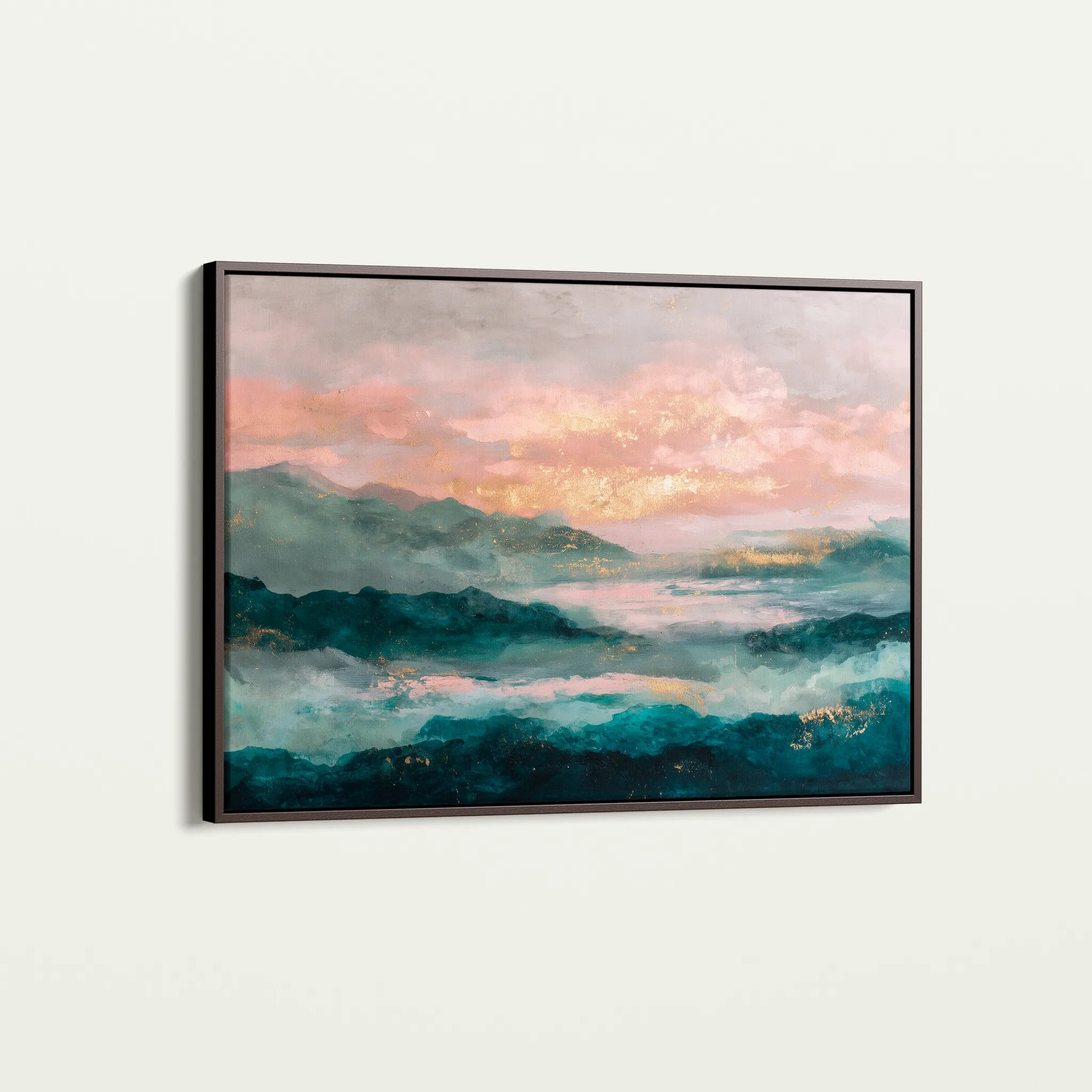 Abstract 1589 Canvas Art 18" x 24" / 45 x 60 cm / Black
