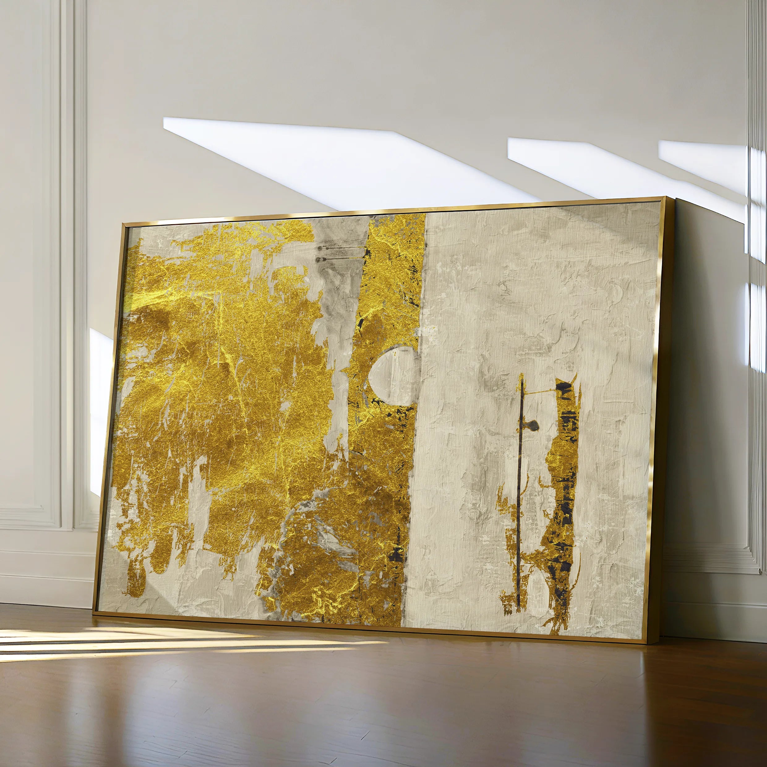 Abstract 159 Canvas Art 18" x 24" / 45 x 60 cm / Black