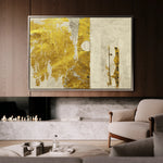 Abstract 159 Canvas Art 18" x 24" / 45 x 60 cm / Black