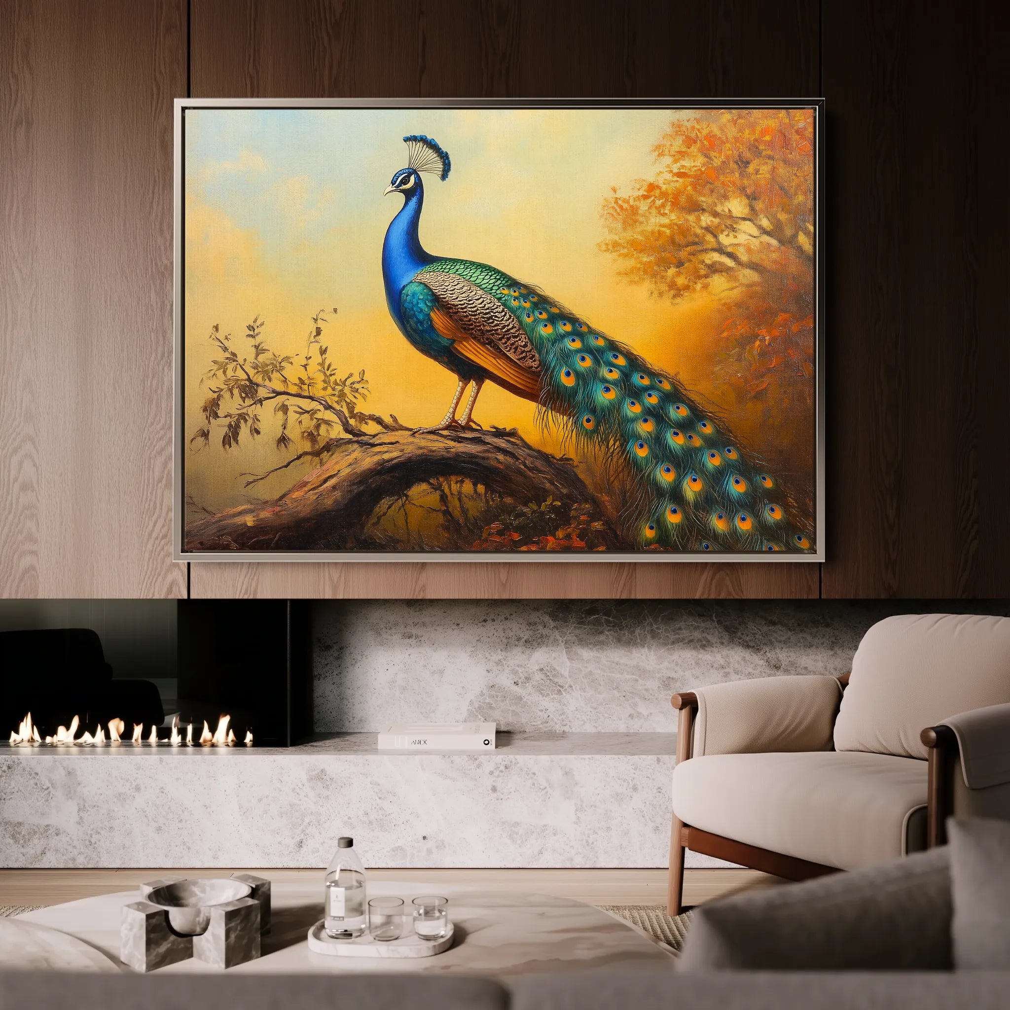 Animals 159 Canvas Art 18" x 24" / 45 x 60 cm / Black