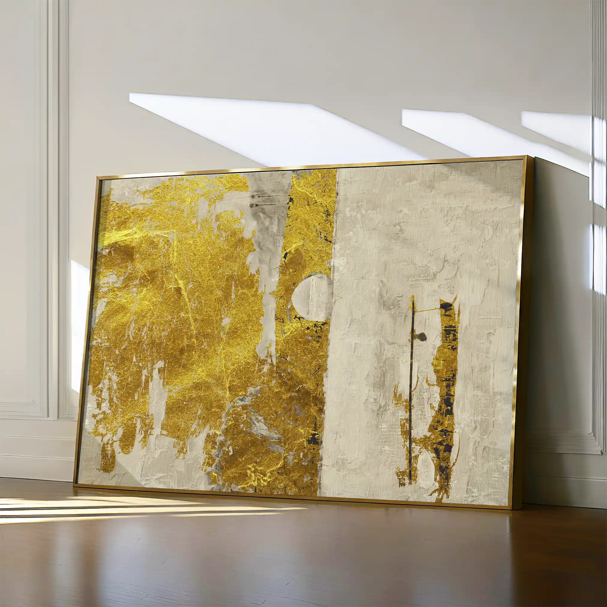 Abstract 159 Canvas Art 60 x 40 cm / Black