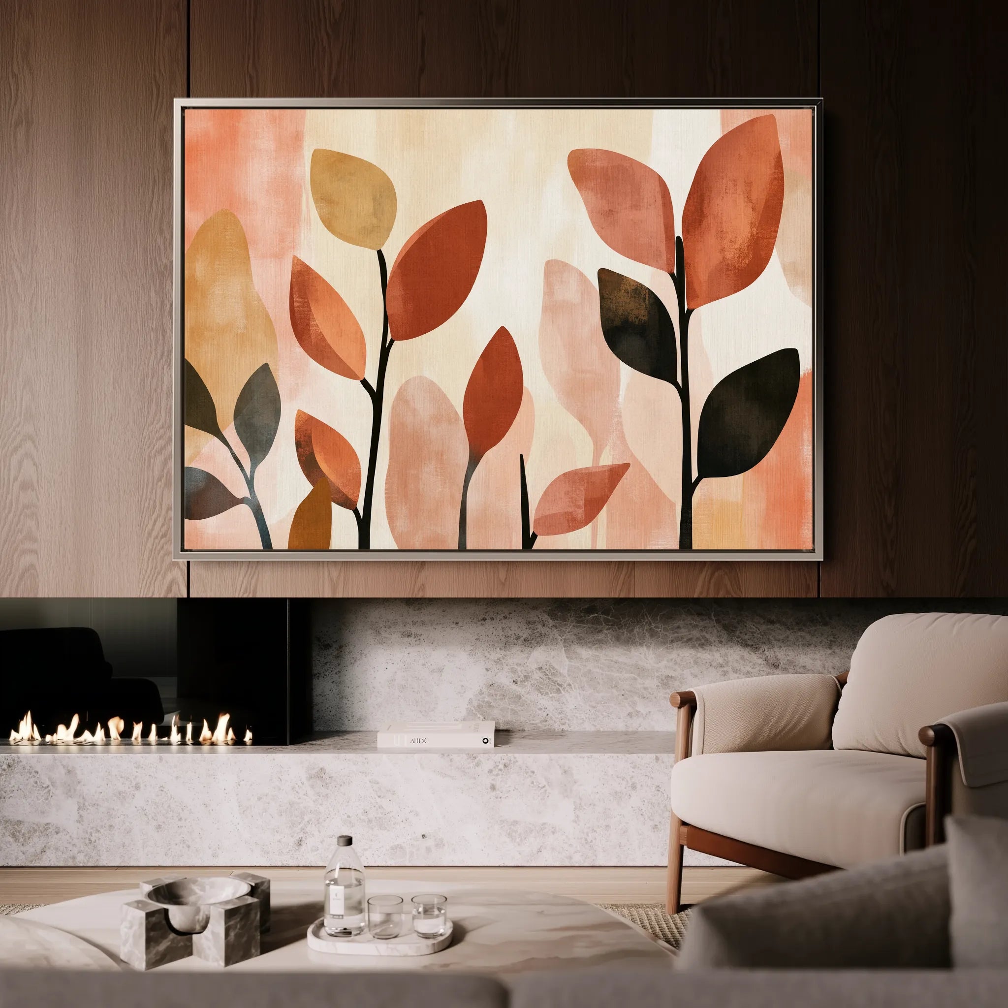 Boho 159 Canvas Art 18" x 24" / 45 x 60 cm / Black