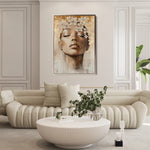 Portrait 159 Canvas Art 18" x 24" / 45 x 60 cm / Black