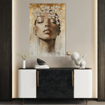 Portrait 159 Canvas Art 18" x 24" / 45 x 60 cm / Black